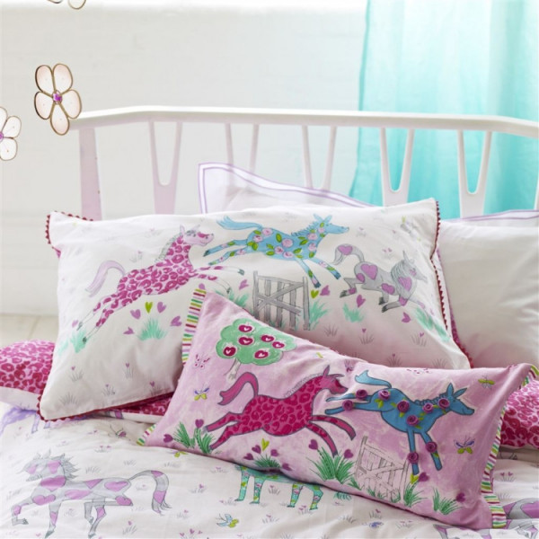 COPRIPIUMONE HORSING AROUND PEONY KIDS BED LINEN