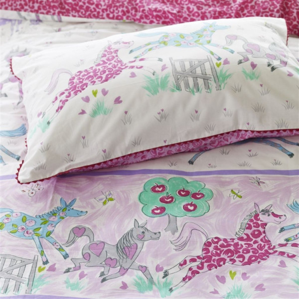 COPRIPIUMONE HORSING AROUND PEONY KIDS BED LINEN