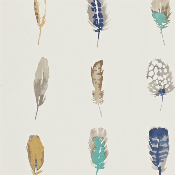 CARTA PARATI HARLEQUIN - LIMOSA - 111075 Indigo/Mustard/Stone