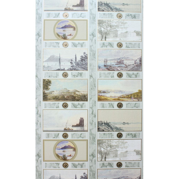 CARTA PARATI - NINA CAMPBELL  KEIGHTLEY'S FOLIO NCW4200-02 AZZURRO
