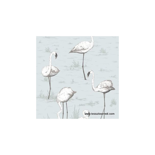 CARTA PARATI COLE & SON - FLAMINGOS - 95-8047 AZZURRO
