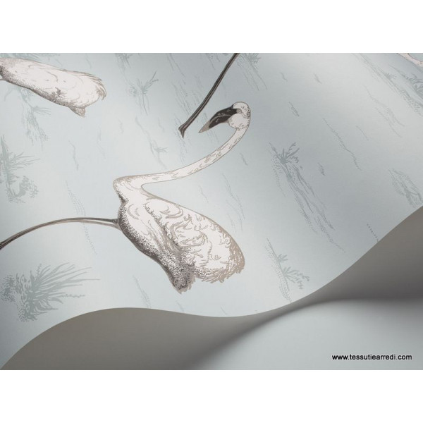 CARTA PARATI COLE & SON - FLAMINGOS - 95-8047 AZZURRO