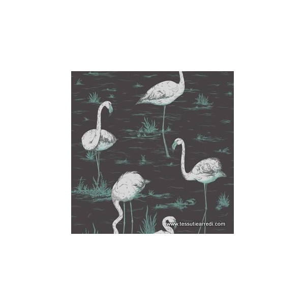 CARTA PARATI COLE & SON - FLAMINGOS - 95-8048 NERO