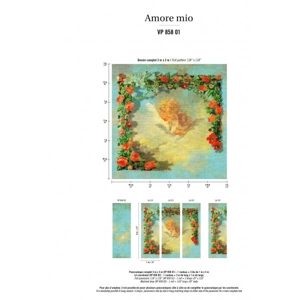 CARTA PARATI ELITIS - AMORE MIO - VP858-01 
