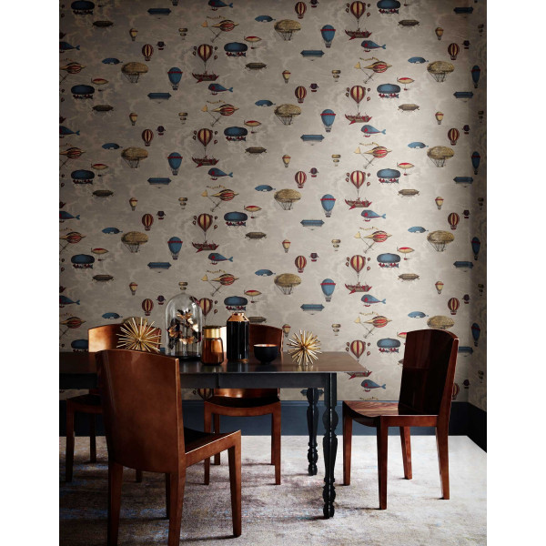 CARTA PARATI  FORNASETTI  - COLE&SON - MACCHINE VOLANTI