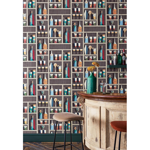 CARTA PARATI FORNASETTI - COCKTAILS