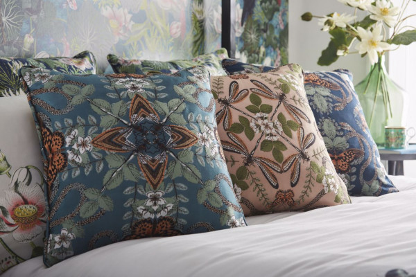 TESSUTO CLARKE & CLARKE - EMERALD FOREST JACQUARD