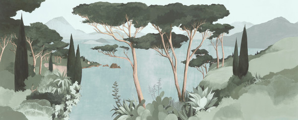 CARTA PANORAMICA - LES DOMINOTIERS - LAGO DI GARDA