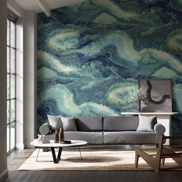 CARTA PARATI HARLEQUIN - REFLECTED OBSIDIAN