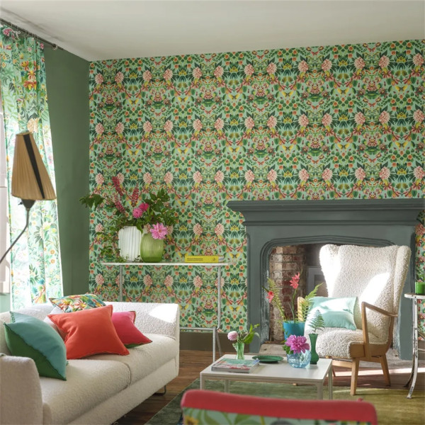 CARTA PARATI DESIGNERS GUILD - IKEBANA DAMASK