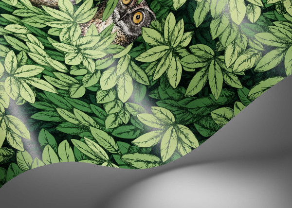 CARTA PARATI COLE&SON FORNASETTI - FOGLIE E CIVETTE