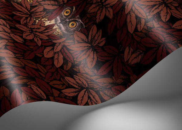 CARTA PARATI COLE&SON FORNASETTI - FOGLIE E CIVETTE