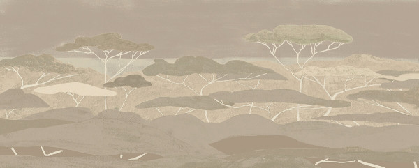 CARTA PARATI PANORAMICA TRES TINTAS - OCOTE