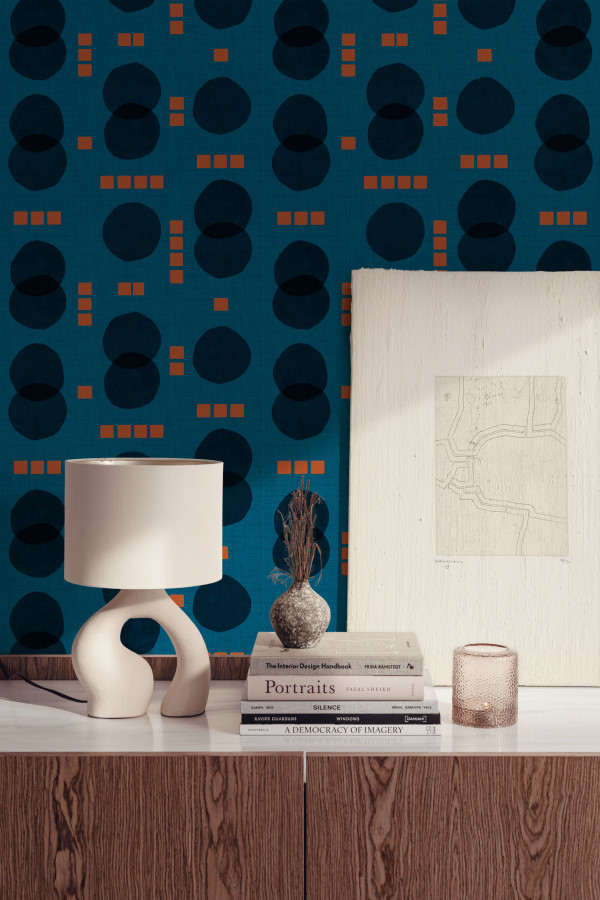 CARTA PARATI TRES TINTAS - REBEL DOTS