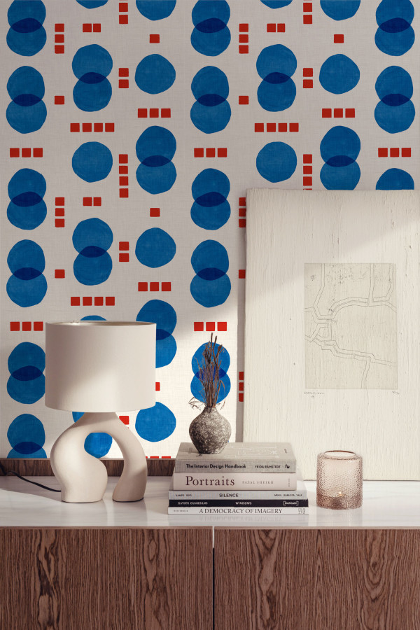 CARTA PARATI TRES TINTAS - REBEL DOTS