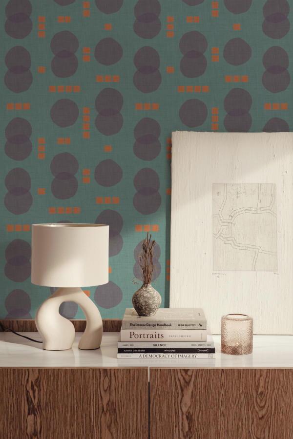 CARTA PARATI TRES TINTAS - REBEL DOTS