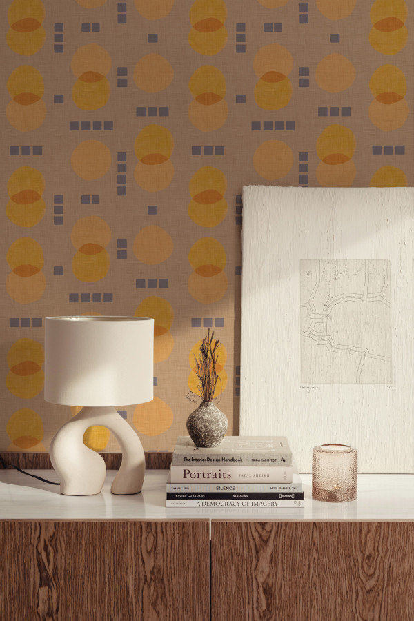 CARTA PARATI TRES TINTAS - REBEL DOTS