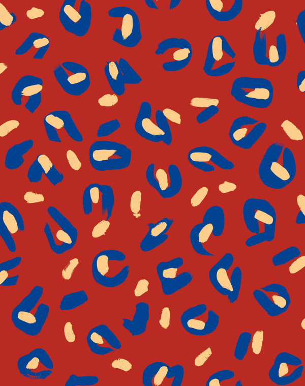 CARTA PARATI TRES TINTAS - FUNKY LEOPARD