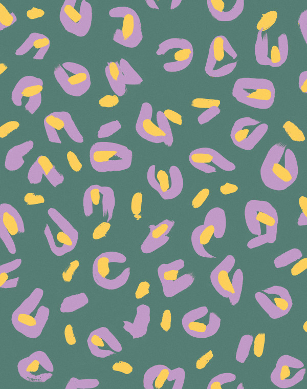 CARTA PARATI TRES TINTAS - FUNKY LEOPARD