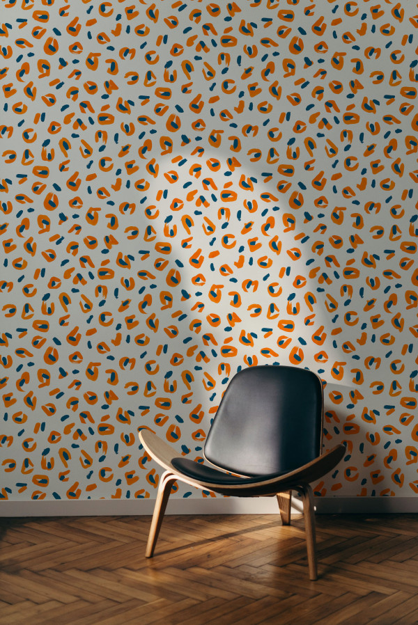 CARTA PARATI TRES TINTAS - FUNKY LEOPARD