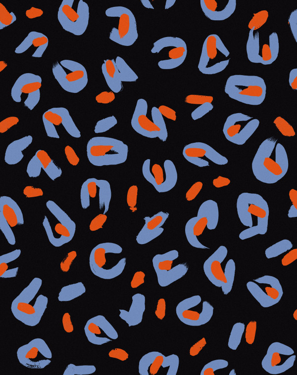 CARTA PARATI TRES TINTAS - FUNKY LEOPARD