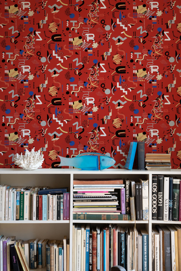 CARTA PARATI TRES TINTAS - FUNNY SHAPES