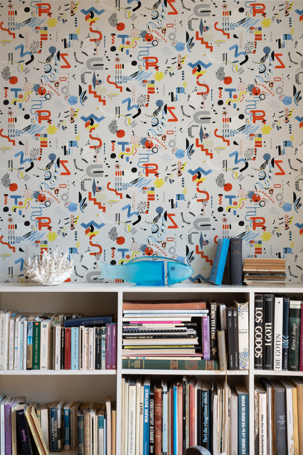 CARTA PARATI TRES TINTAS - FUNNY SHAPES