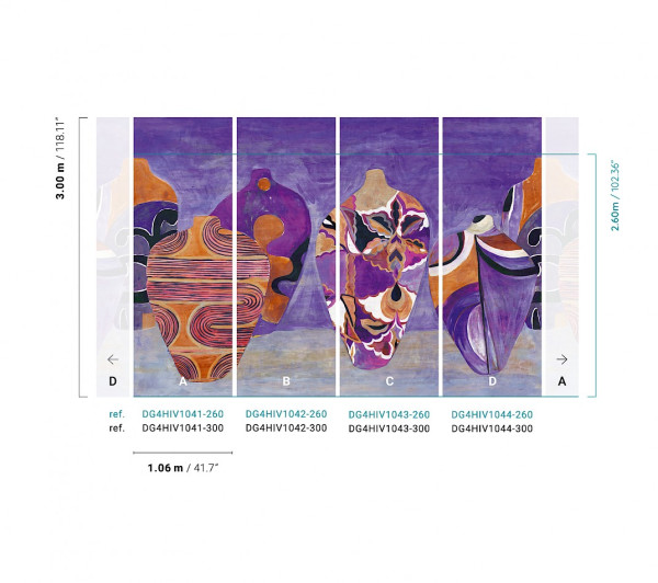 CARTA PARATI MASUREEL - HIVA