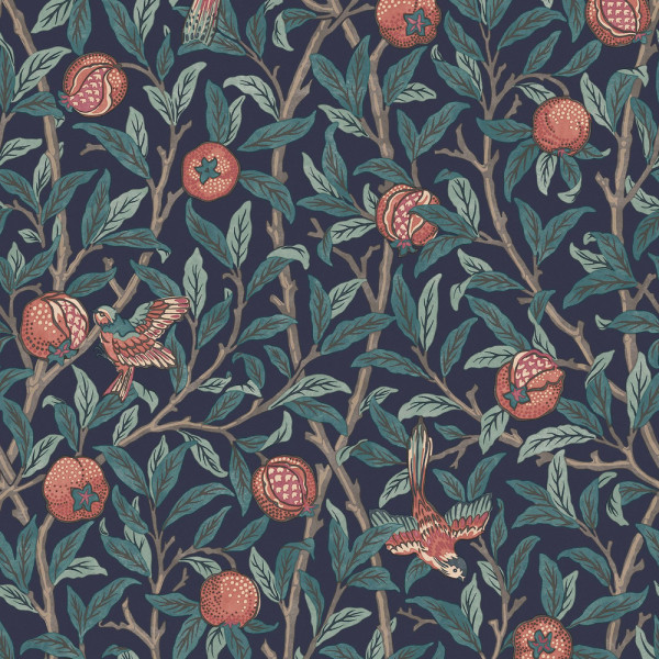 CARTA PARATI WILLIAM MORRIS AT HOME - BIRD & POMEGRANADE