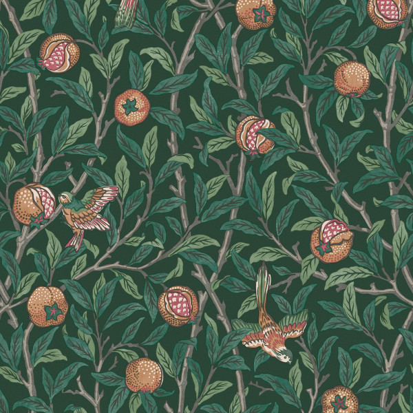 CARTA PARATI WILLIAM MORRIS AT HOME - BIRD & POMEGRANADE