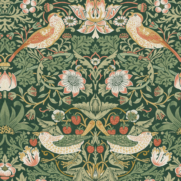 CARTA PARATI WILLIAM MORRIS AT HOME - STRAWBERRY THIEF