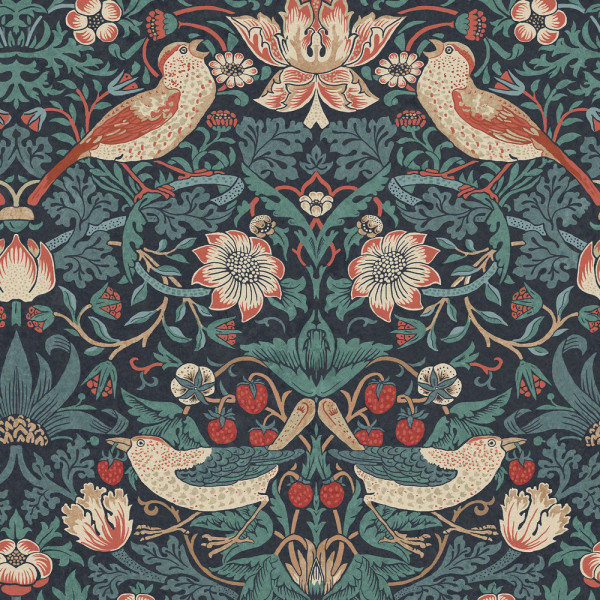 CARTA PARATI WILLIAM MORRIS AT HOME - STRAWBERRY THIEF