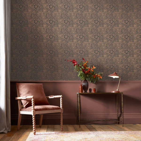CARTA PARATI WILLIAM MORRIS AT HOME - MARIGOLD FIBROUS