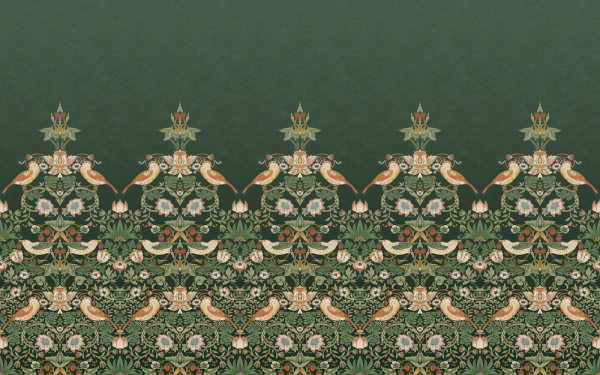 CARTA PARATI WILLIAM MORRIS AT HOME - STRAWBERRY THIEF MURAL