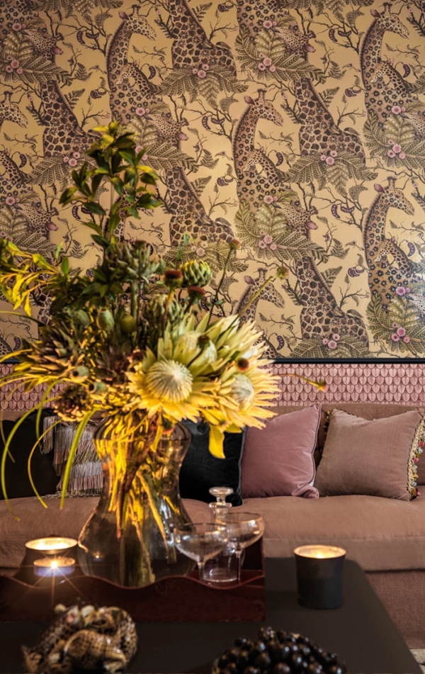 CARTA DA PARATI - COLE&SON - ROYAL GIRAFFE GILDED